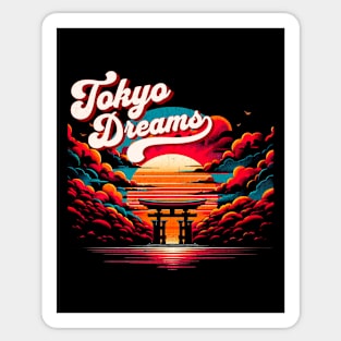 Meiji Shrine Torii Gate Dreams Design Sticker